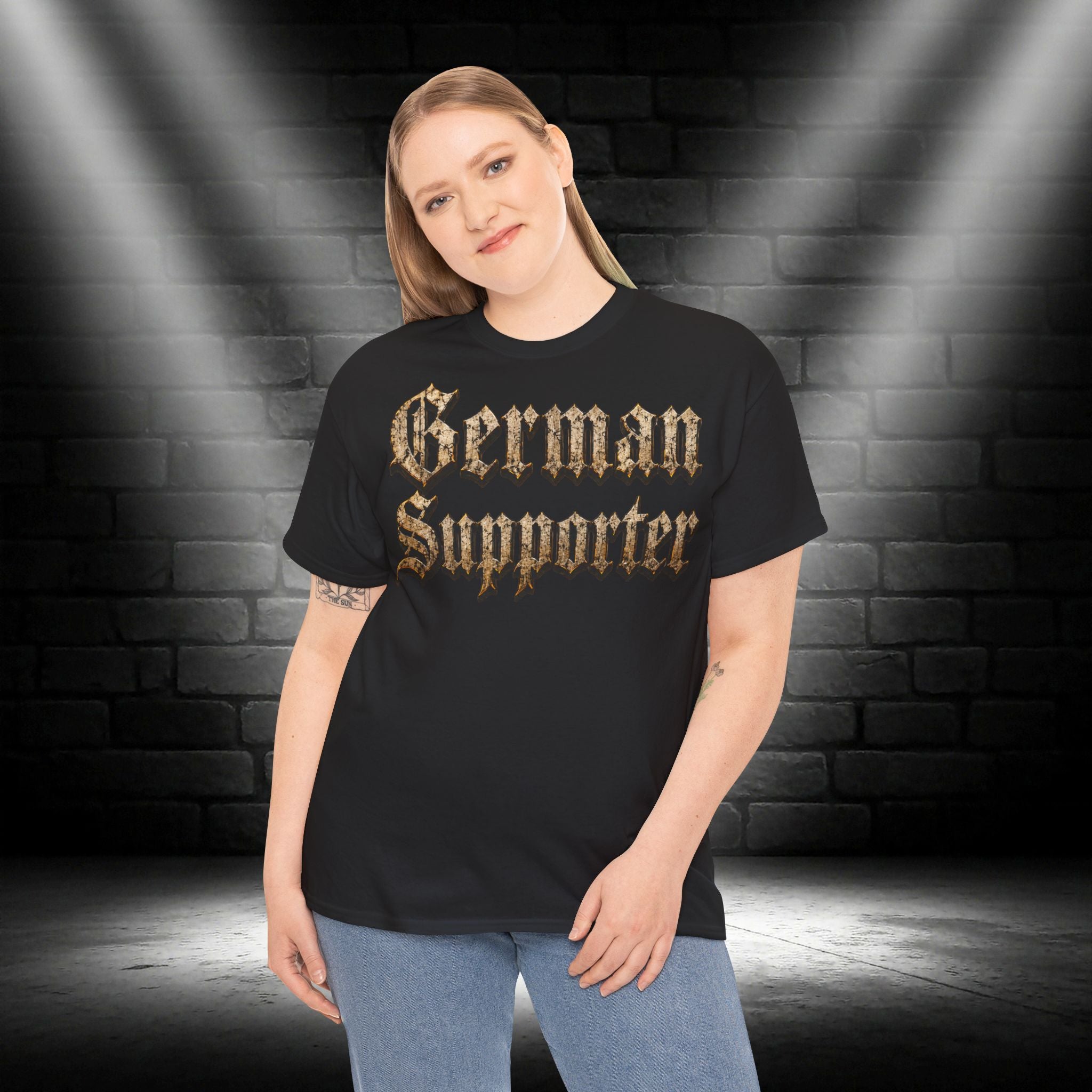 NATIONALSTOLZ T- Shirt - ,,German Supporter " Schädel Deutschland