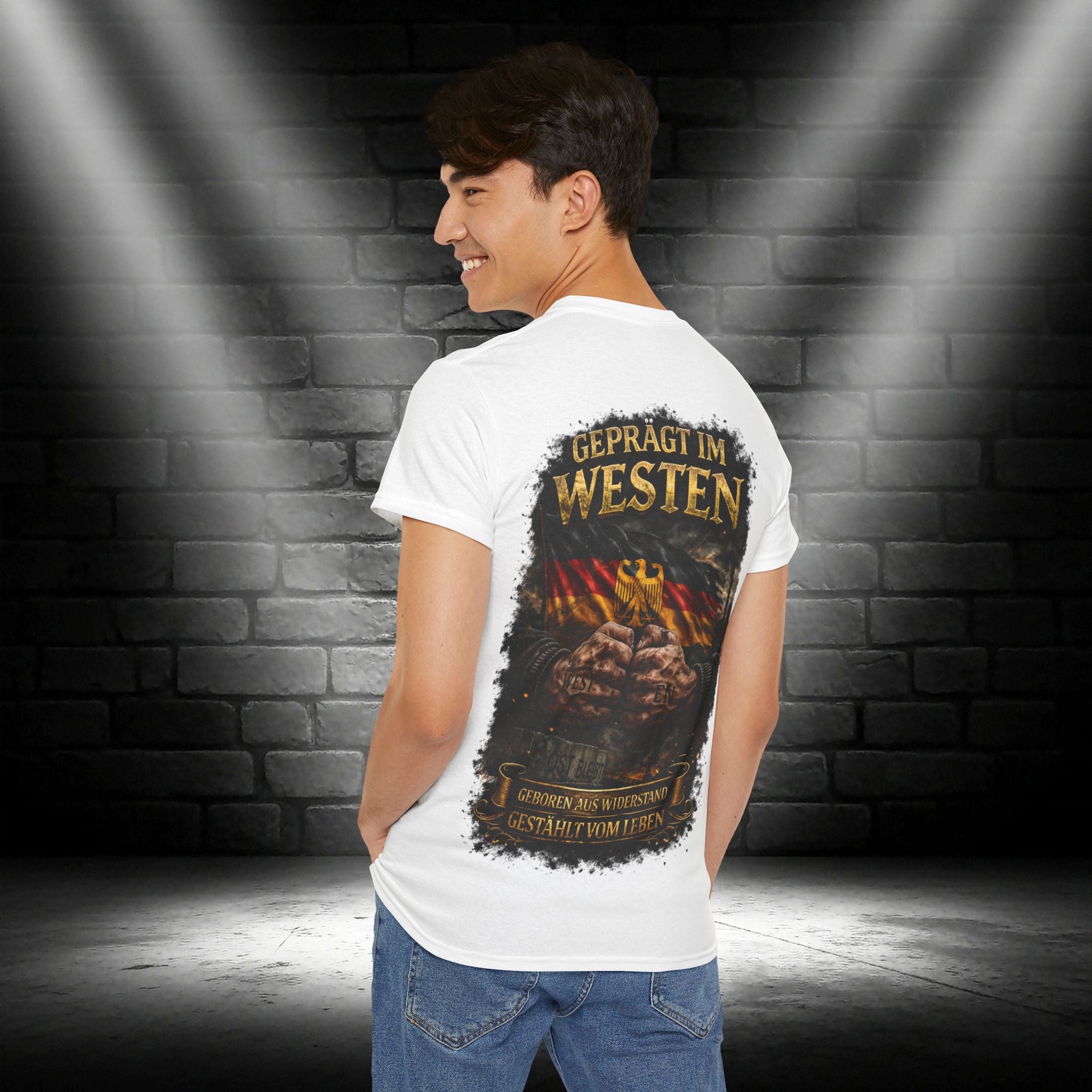 NATIONALSTOLZ T- Shirt-Deutschland ,,Geprägt im Westen"