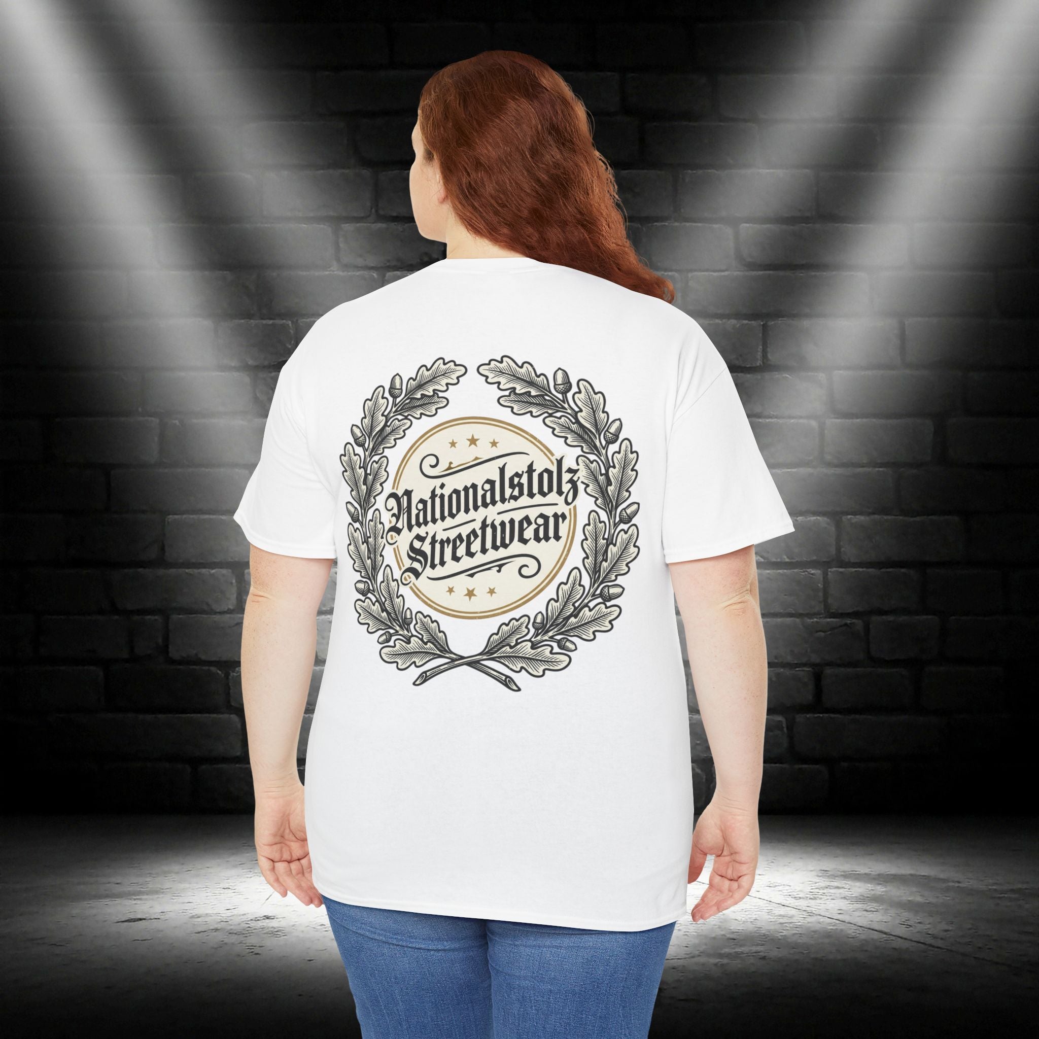 NATIONALSTOLZ T - Shirt - ,,Nationalstolz Streetwear Eichenlaub Logo"