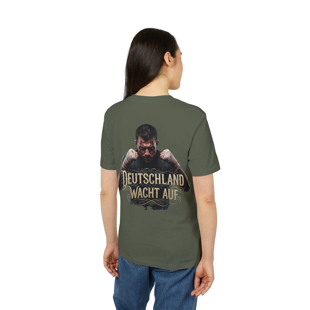 NATIONALSTOLZ Streetwear T-Shirt Unisex — Fighter ,,Deutschland wacht auf"