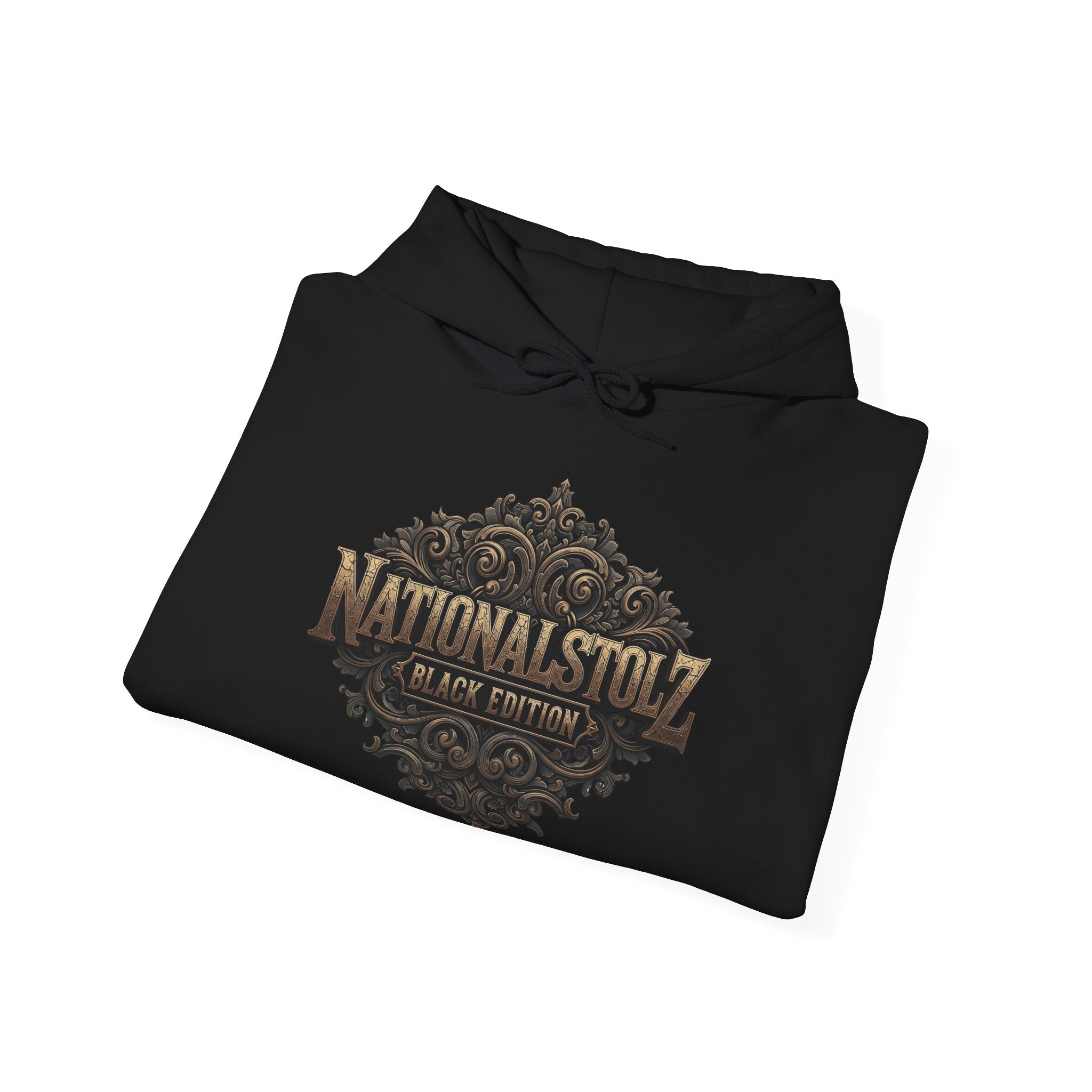 NATIONALSTOLZ ,,Black Edition'' Hoodie Unisex Frontprint