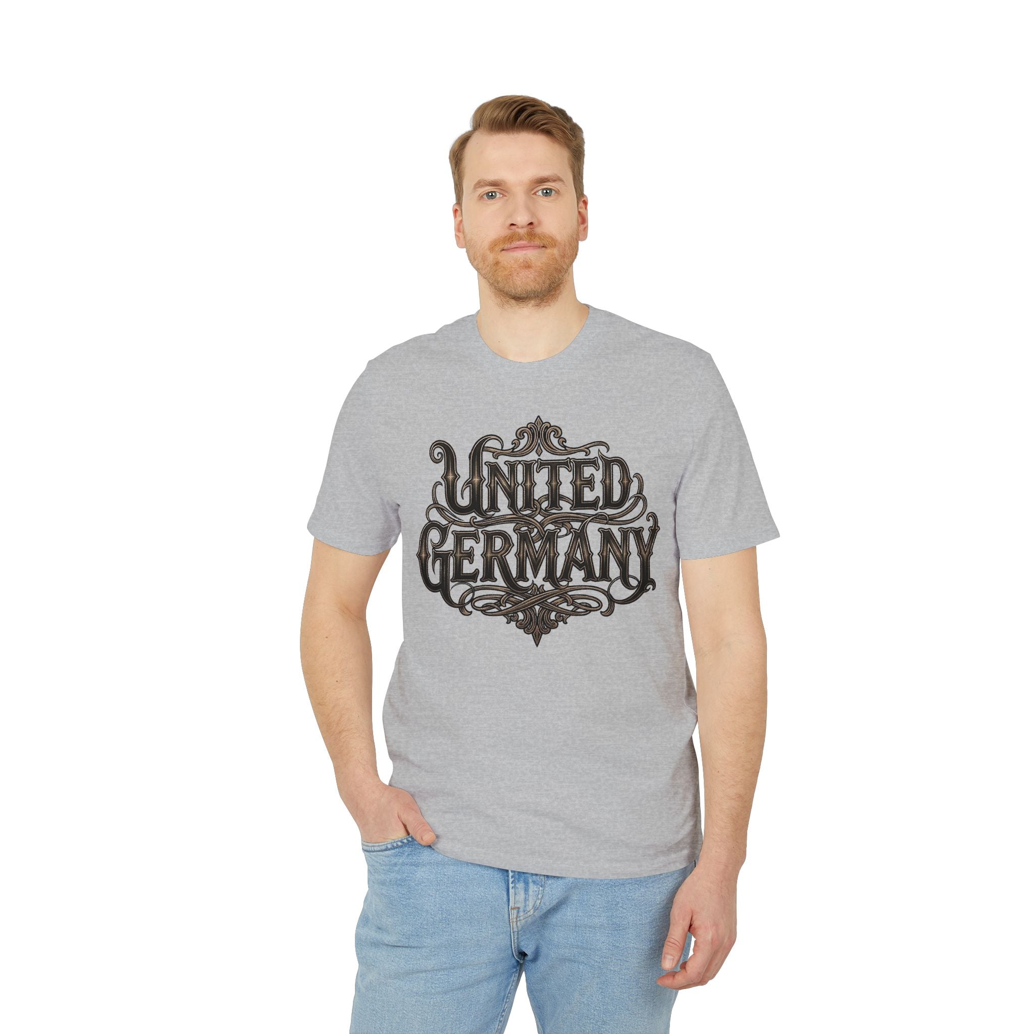 NATIONALSTOLZ ,,Ost - West Edition" — "United Germany"  Eagle Graphic ,Unisex T Shirt