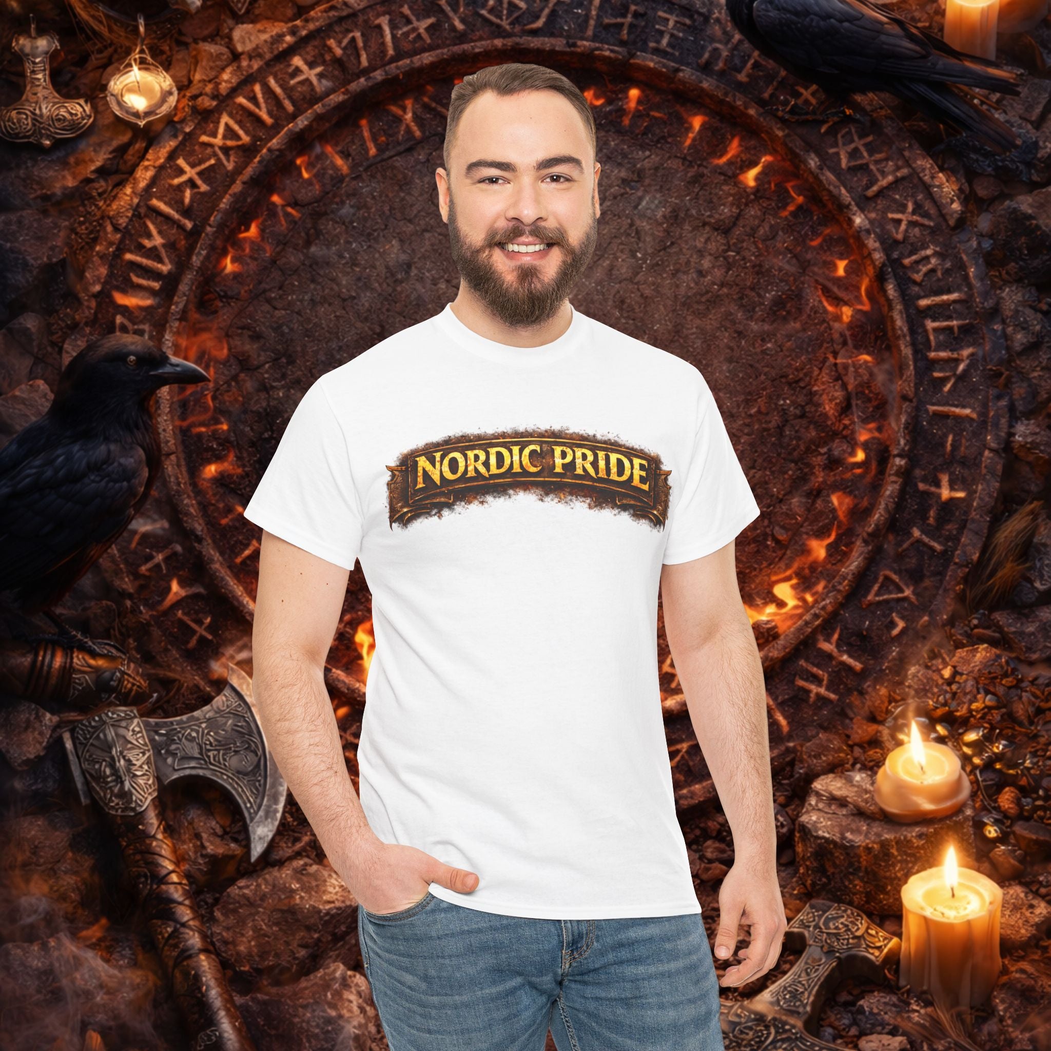 NORDIC PRIDE  T - Shirt - ,,Mjölnir"