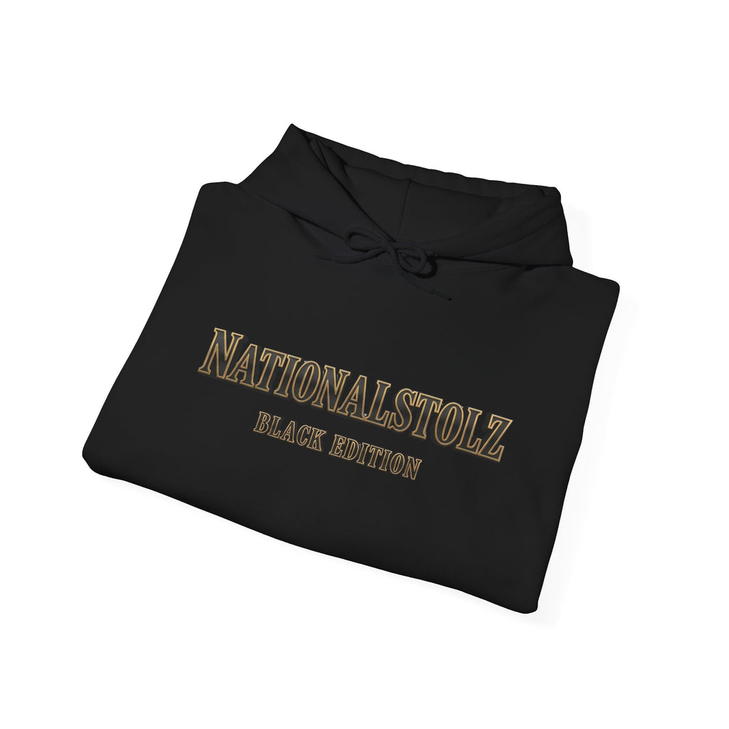 NATIONALSTOLZ,, Black Edition" Hoodie -Skull Crest