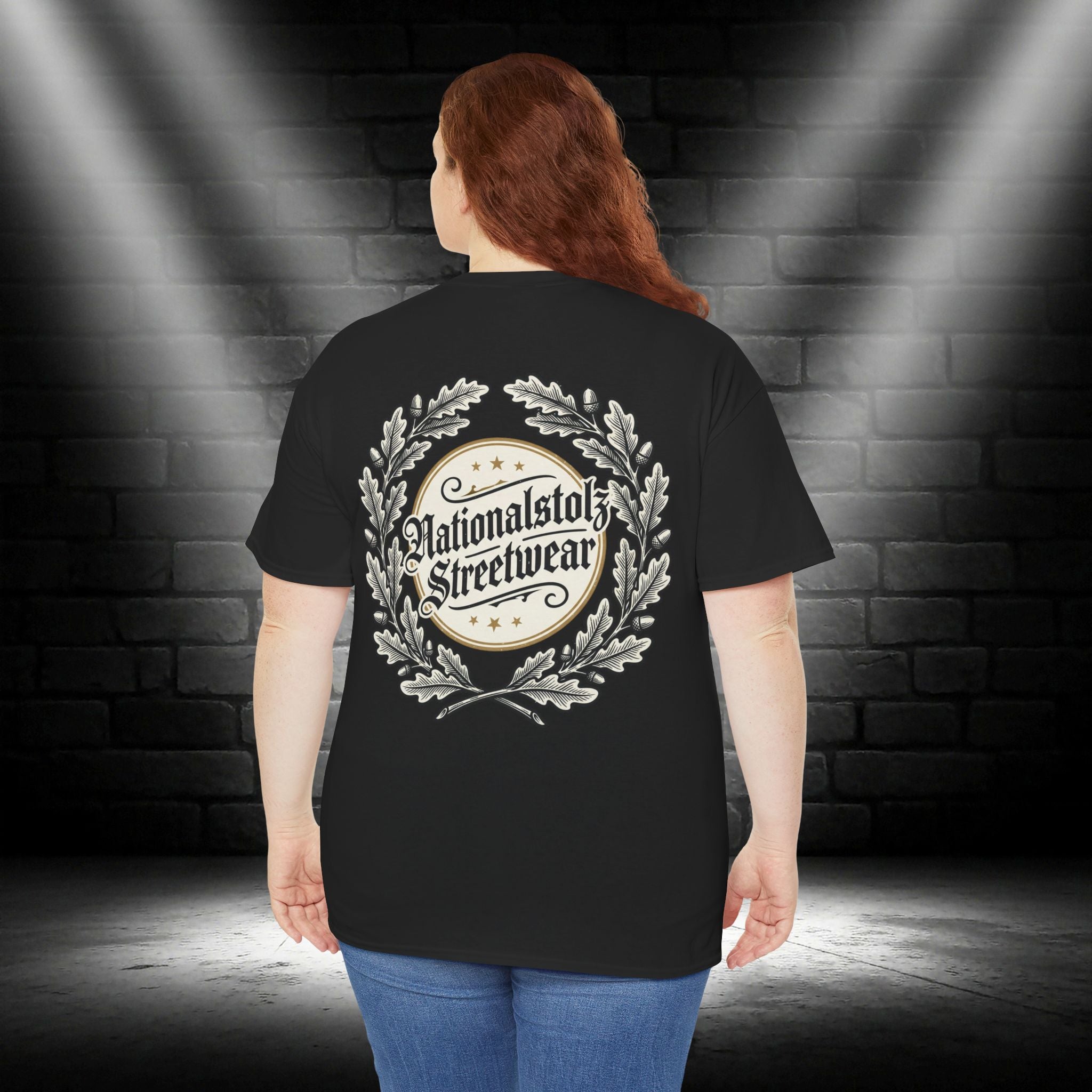 NATIONALSTOLZ T - Shirt - ,,Nationalstolz Streetwear Eichenlaub Logo"