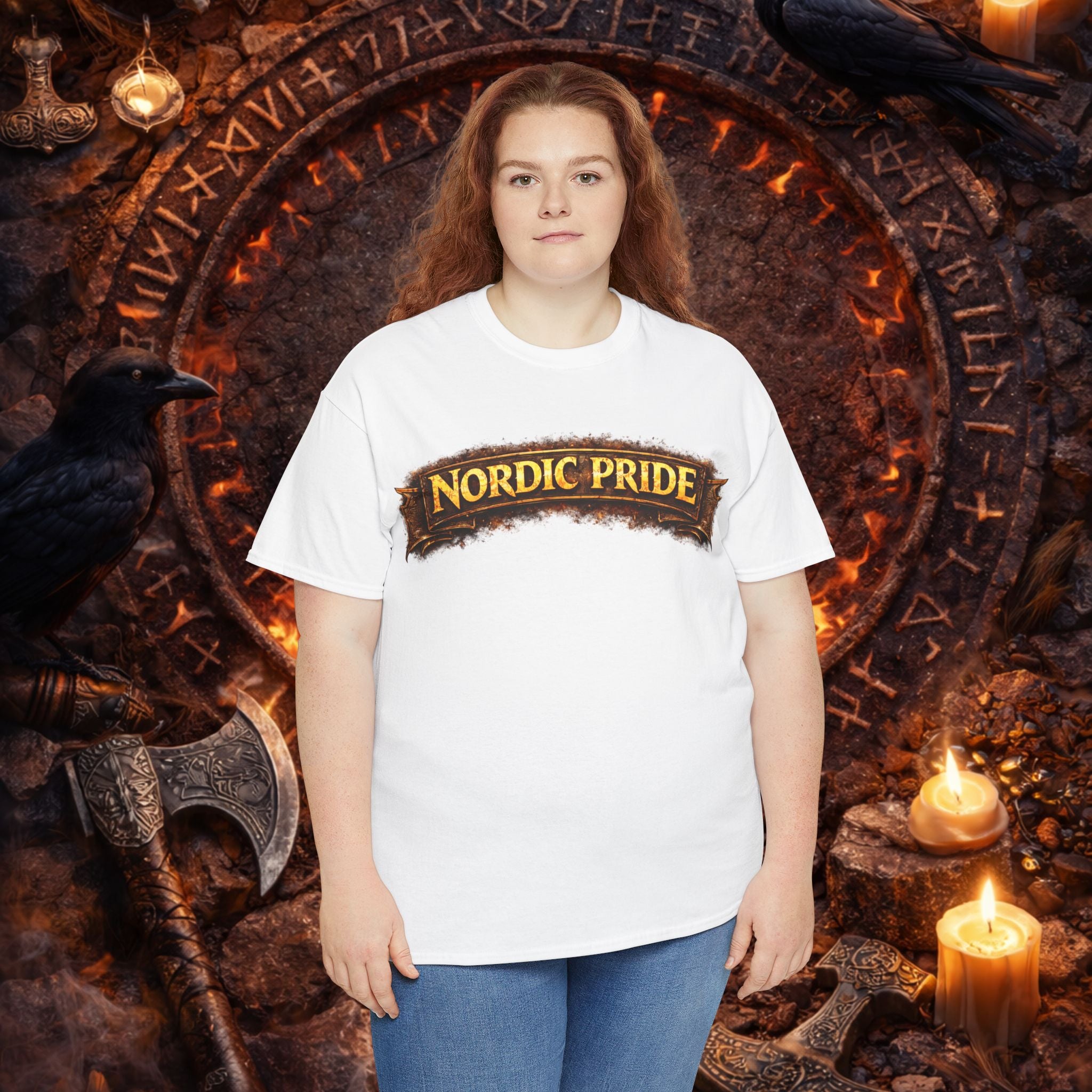 NORDIC PRIDE T‑Shirt - ,,Valhalla Schädel"