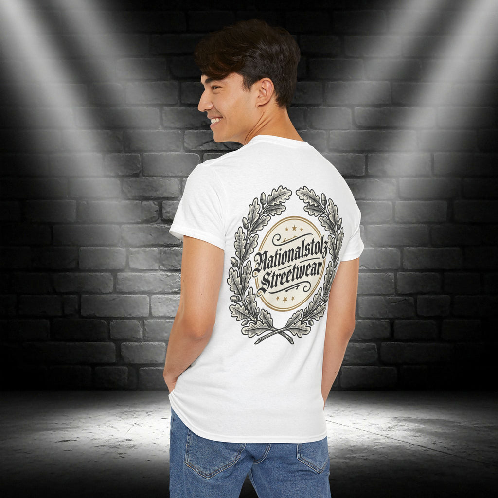 NATIONALSTOLZ T - Shirt - ,,Nationalstolz Streetwear Eichenlaub Logo"