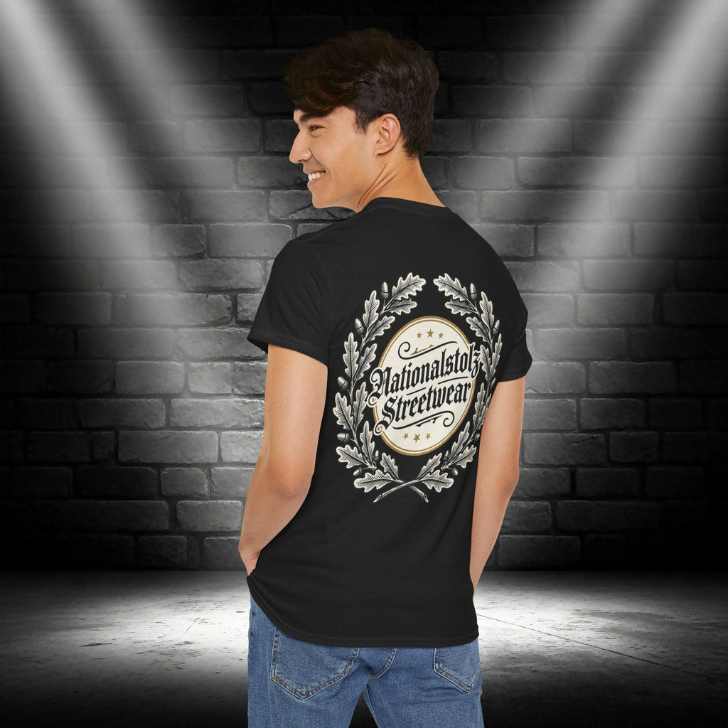 NATIONALSTOLZ T - Shirt - ,,Nationalstolz Streetwear Eichenlaub Logo"