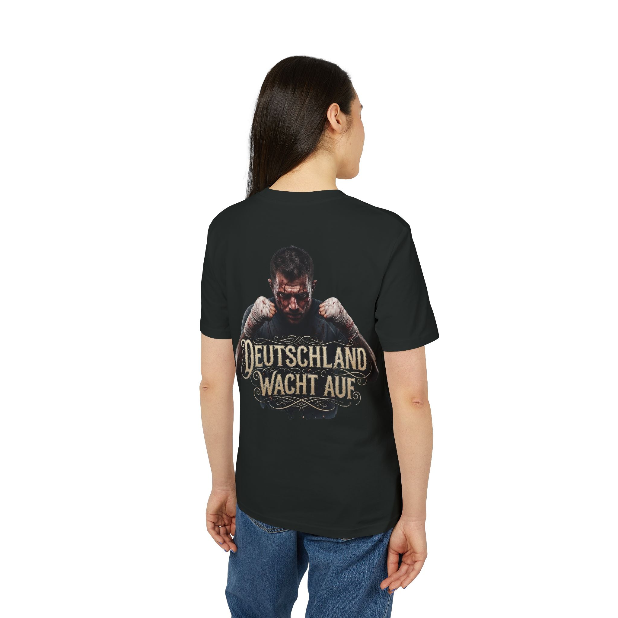 NATIONALSTOLZ Streetwear T-Shirt Unisex — Fighter ,,Deutschland wacht auf"