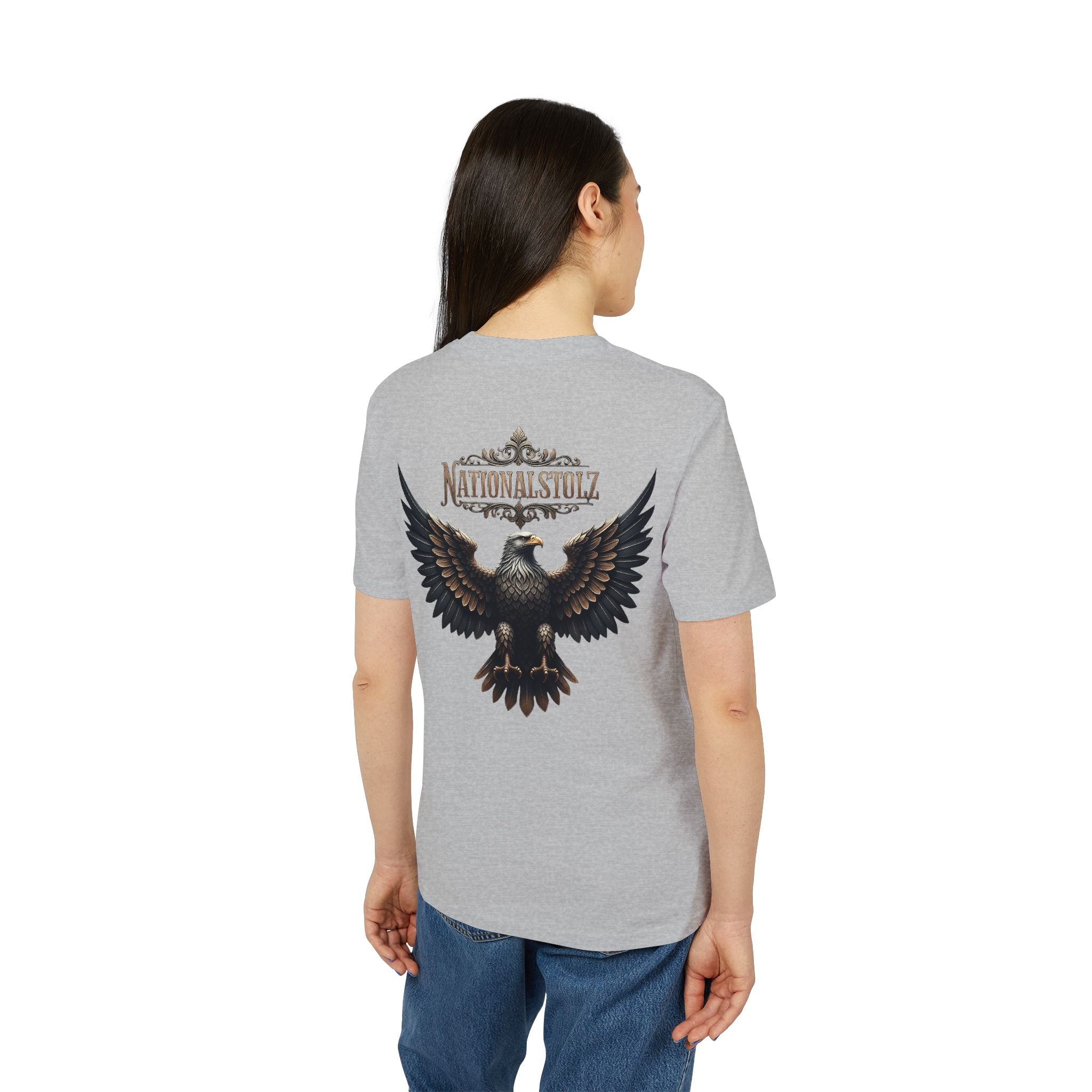 NATIONALSTOLZ ,,Ost - West Edition" — "United Germany"  Eagle Graphic ,Unisex T Shirt